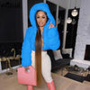 Hooded Faux  Fashion Coats And Jackets