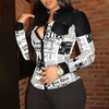 Shirt Tops Fashion Print Long Sleeve Button